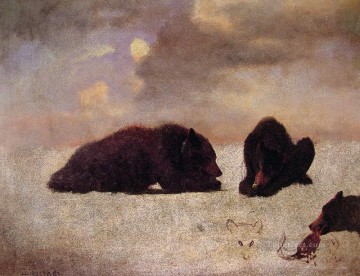  Paisajes Pintura Art%c3%adstica - Paisajes luminiscentes de los osos grizzly Albert Bierstadt